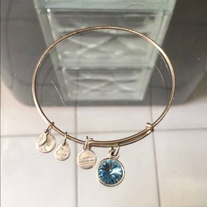 Used Alex and Ani Aquamarine bangle